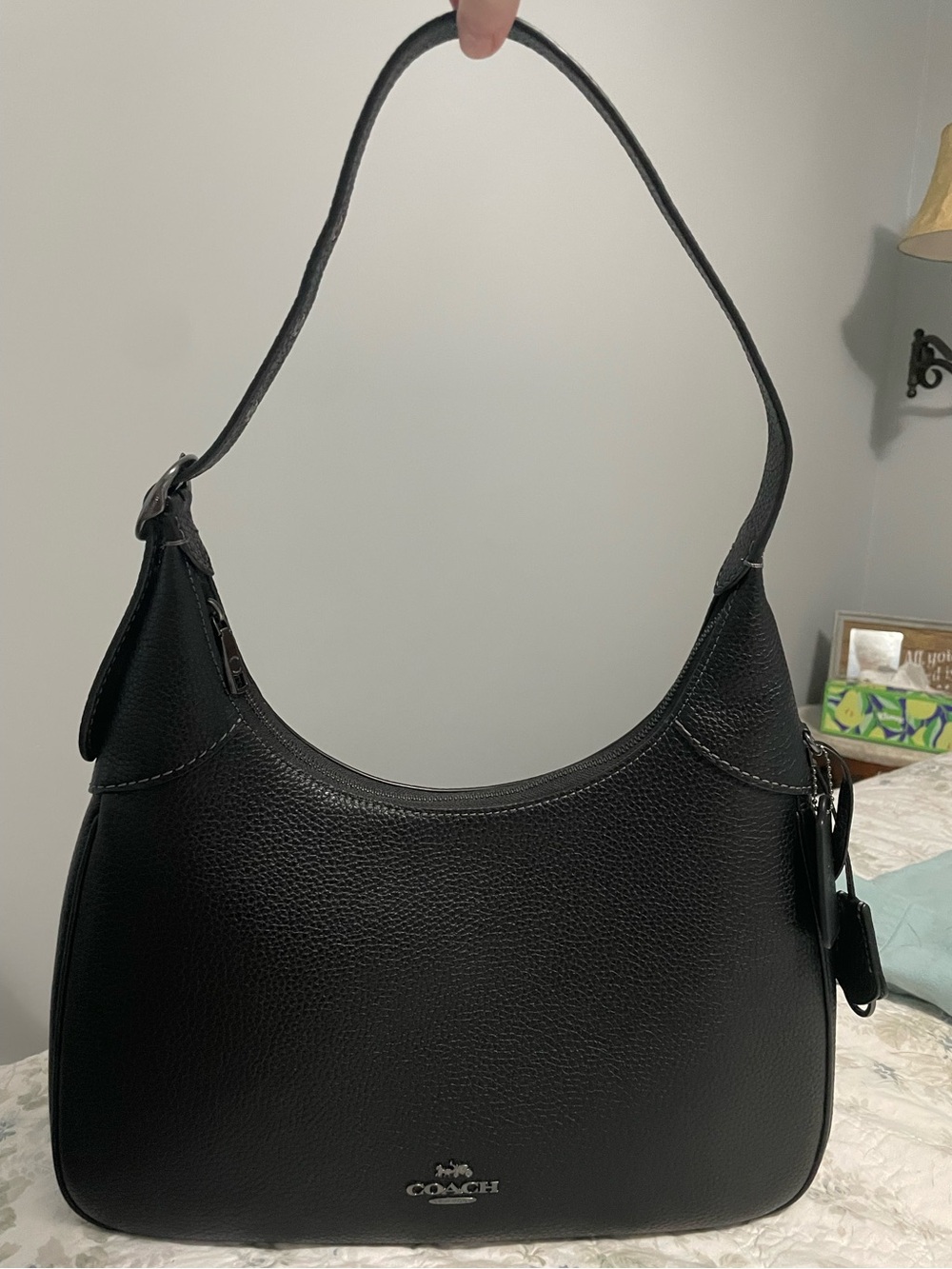 NWOT Coach Black Ella Shoulder Bag